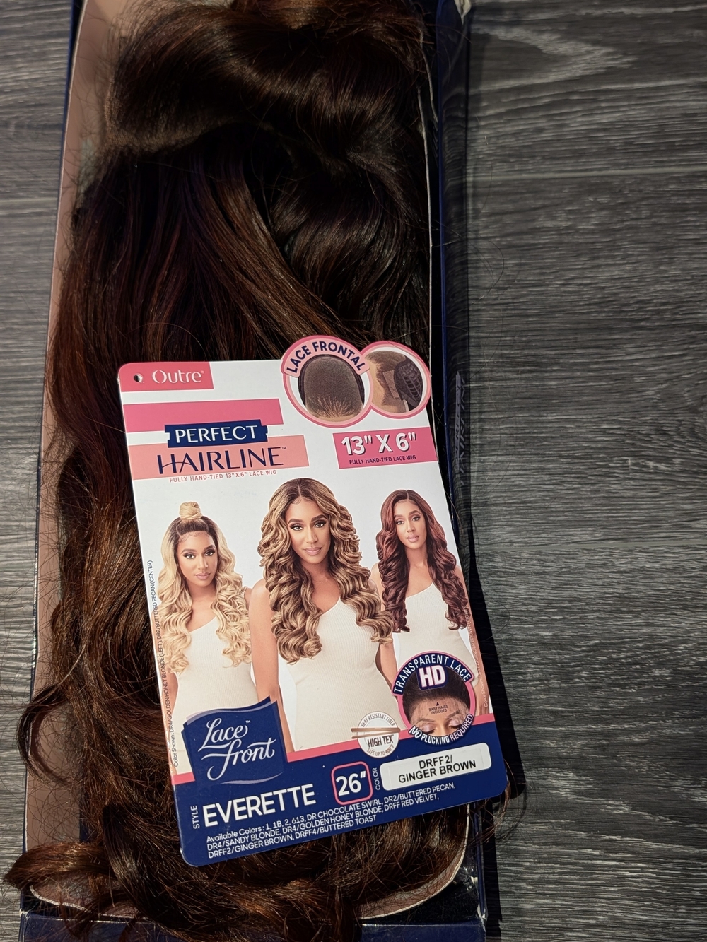 Perfect Hairline Lace Front Everette 26" - Ginger Brown
